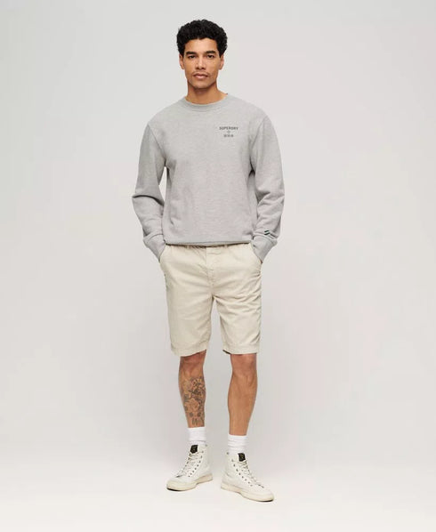 Superdry Vintage Officer Chino Short Grey